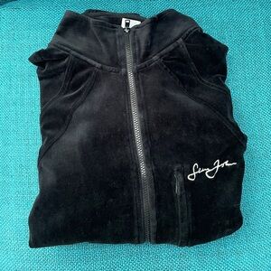 Sean John Black Velour Jacket